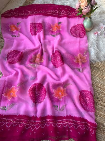 Brush paint faag with foil work