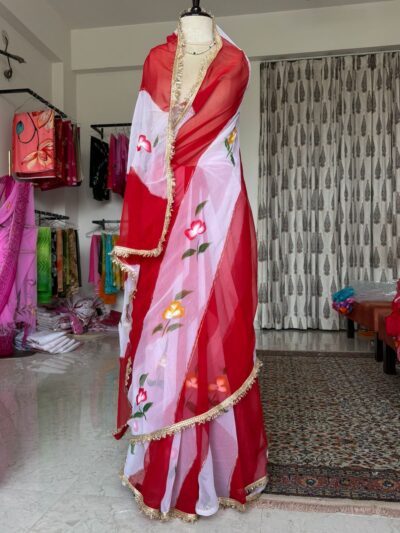 Brush paint faag with bijli border