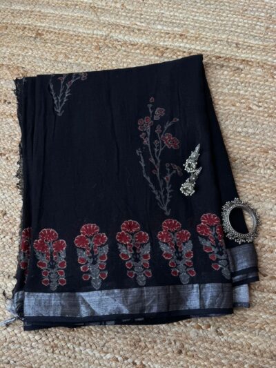 Hand dyed Handblock printed