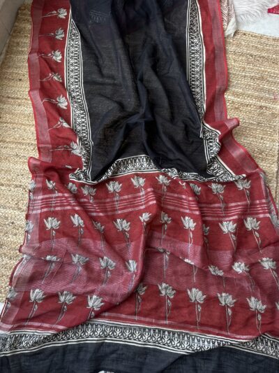 Hand dyed Handblock printed