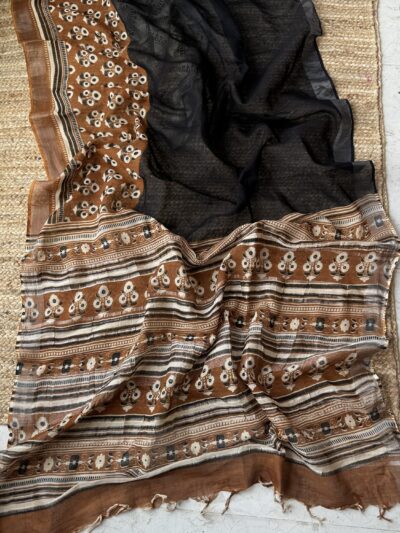 Hand dyed Handblock printed