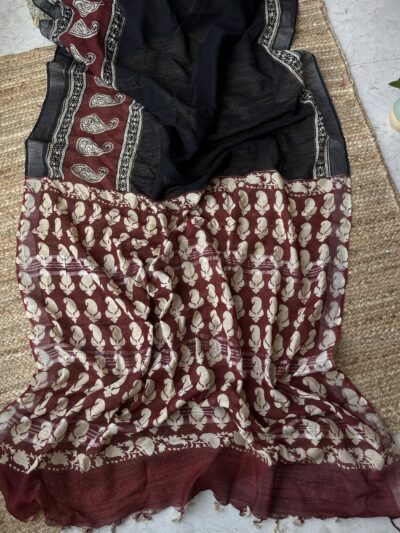 Hand dyed Handblock printed