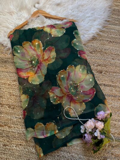 Aari sitara with mirror