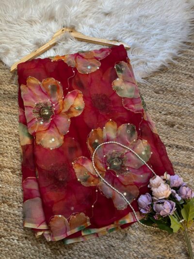 Aari sitara with mirror