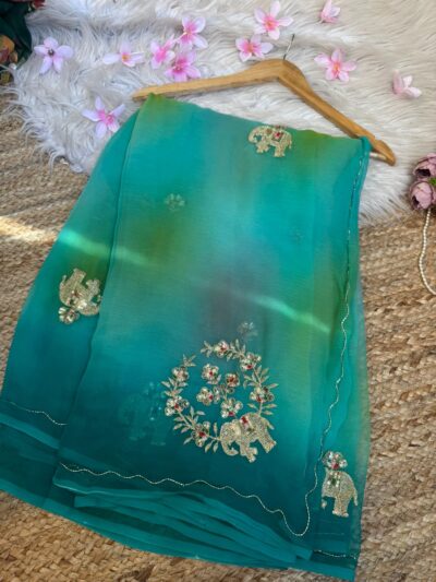 Hathi buta saree