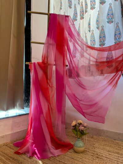 Pure chiffon multicolour leheriya