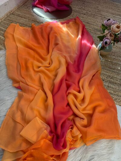 Pure chiffon multicolour leheriya