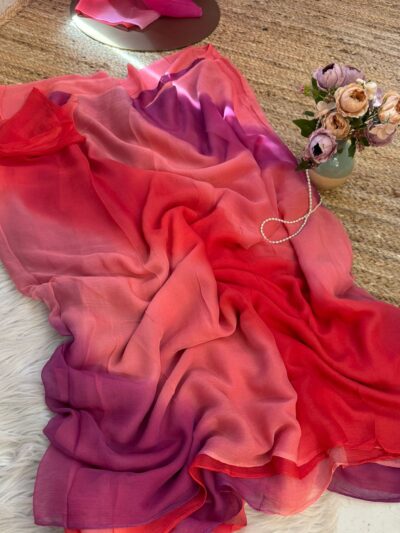 Pure chiffon multicolour leheriya