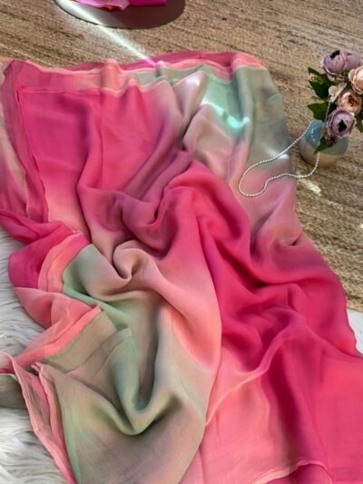 Pure chiffon multicolour leheriya