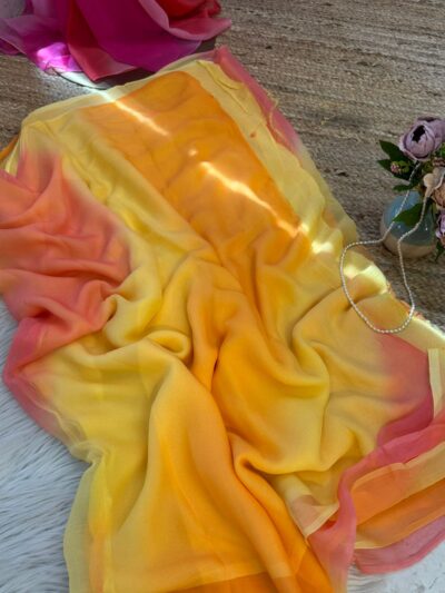 Pure chiffon multicolour leheriya