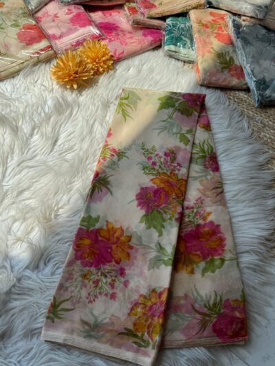 Floral summer sarees