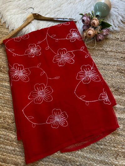 Embroidered sarees