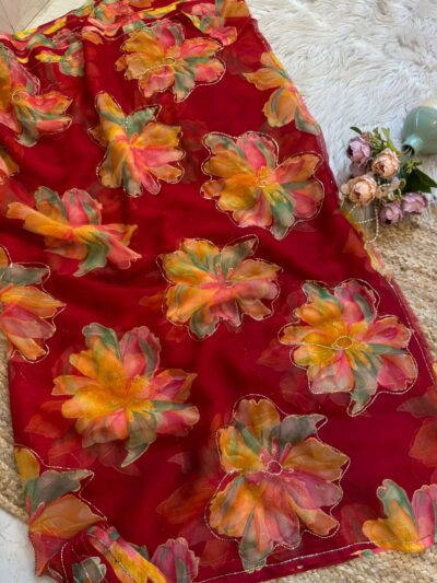 Handwork look saree