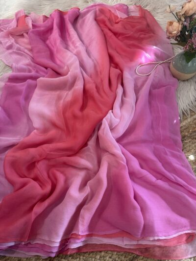 Pure chiffon multicolour leheriya