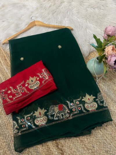 C pallu saree