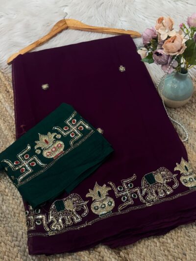 C pallu saree