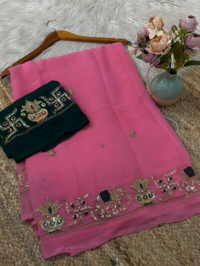 C pallu saree