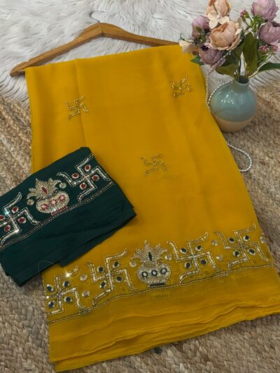 C pallu saree