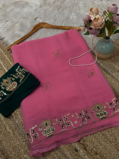C pallu saree