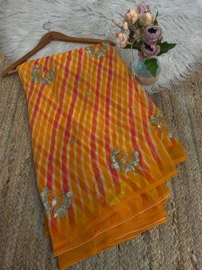 Butterfly buta saree