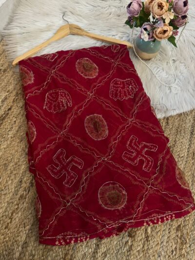 Handwork look chunri