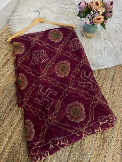 Handwork look chunri