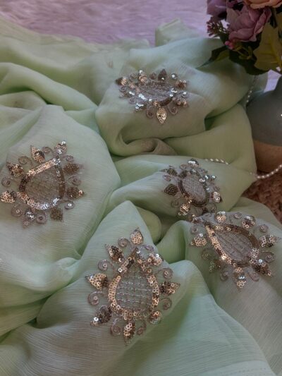 Sequins buta saree