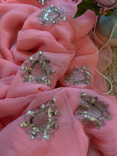 Sequins buta saree