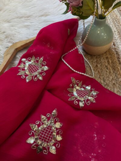 Sequins buta saree