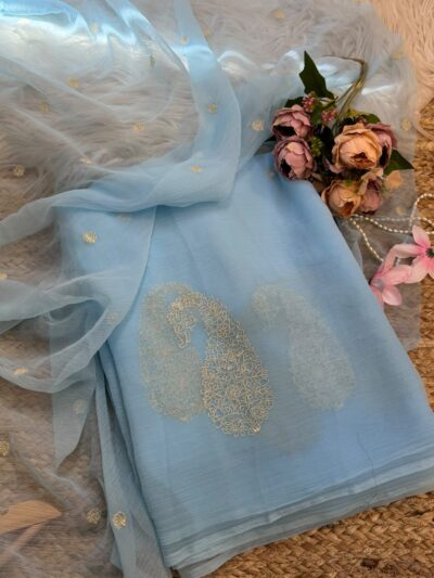 Embroidery work saree