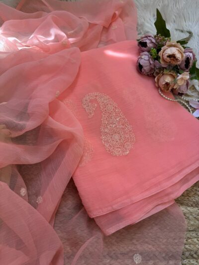 Embroidery work saree