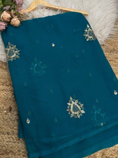 Sequins buta saree