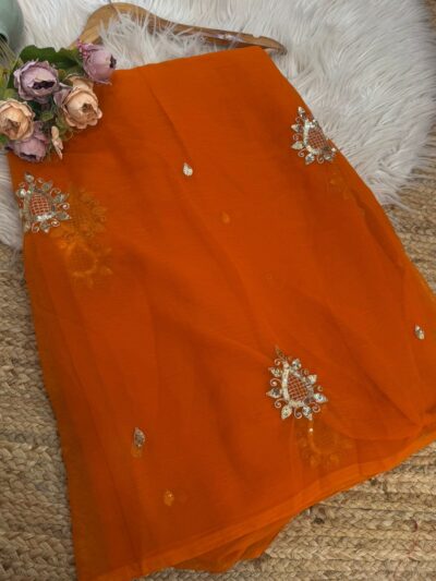 Sequins buta saree