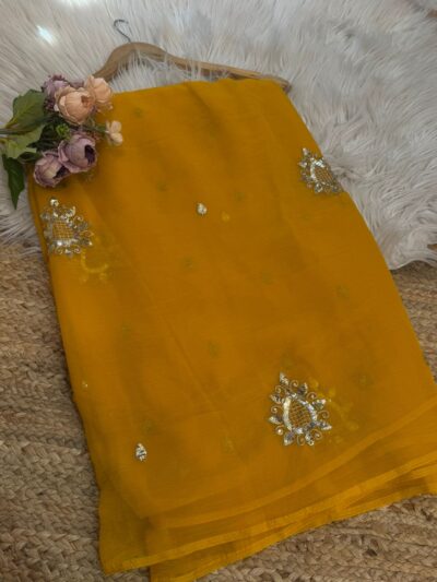 Sequins buta saree