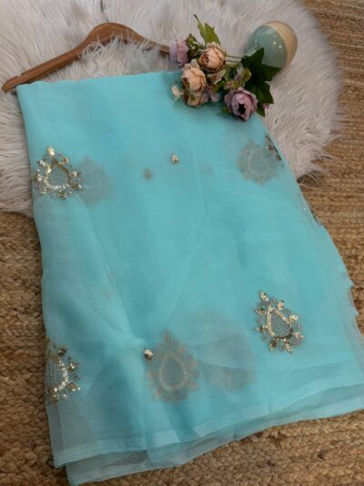 Sequins buta saree