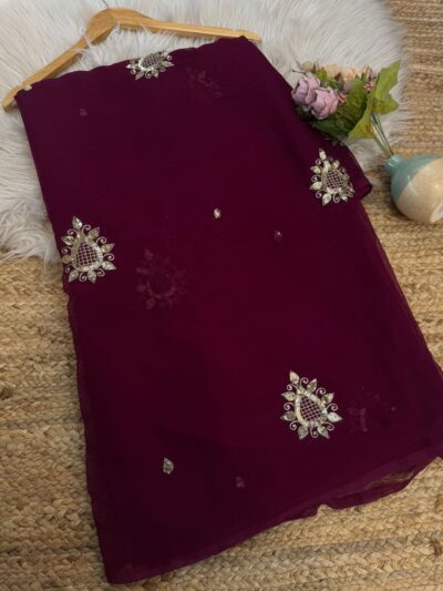 Sequins buta saree