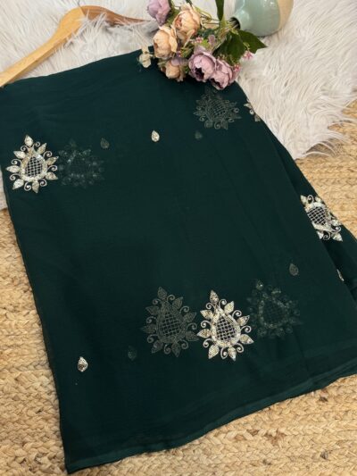 Sequins buta saree