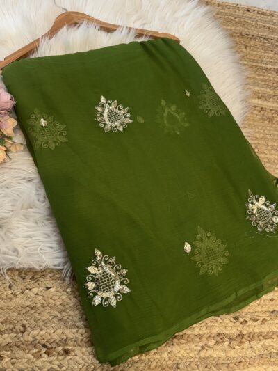 Sequins buta saree