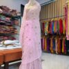 Jaal work saree Purple