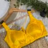 Gaji silk blouse with beautiful beadwork Yellow