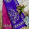 Shaded Gota work saree Purple