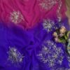 Shaded Gota work saree Purple