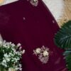 Sequins buta saree Purple