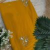 Sequins buta saree Yellow