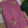 Sequins buta saree Purple