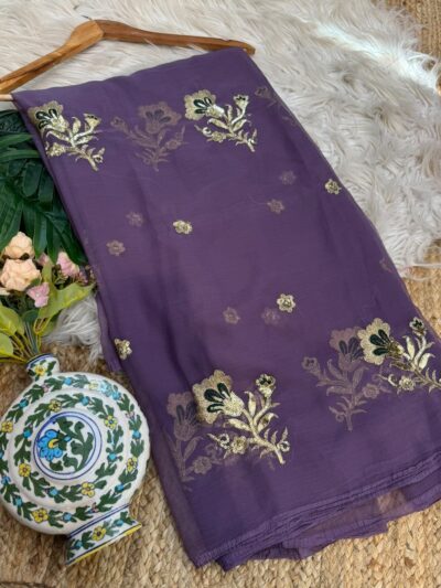 Buta saree Purple