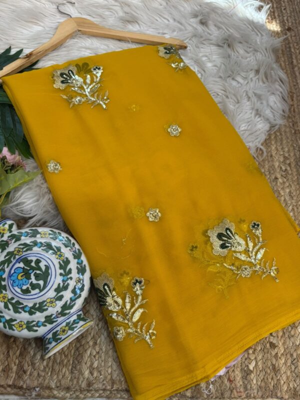 Buta saree Yellow