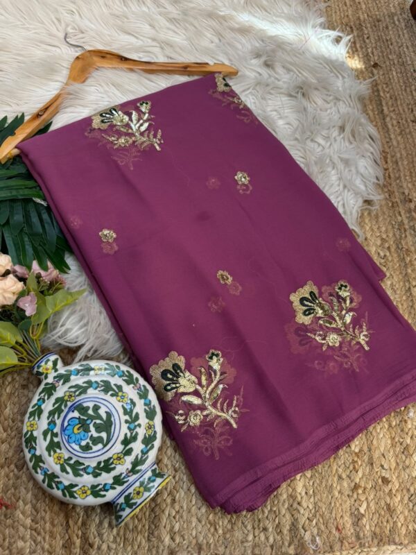 Buta saree Red