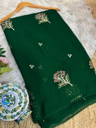 Buta saree Green