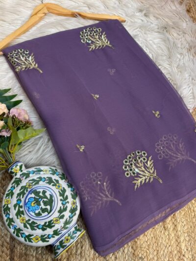 Buta saree Purple